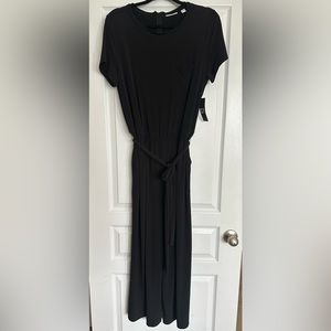 NY&CO BLACK JUMPSUITS W/POCKETS & BELT